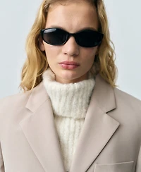 Mango Women's Structured Straight-Fit Jacket