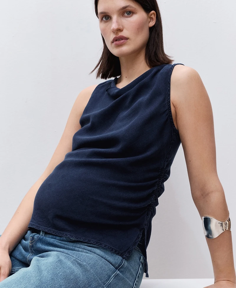 Mango Women's Lyocell Maternity Top