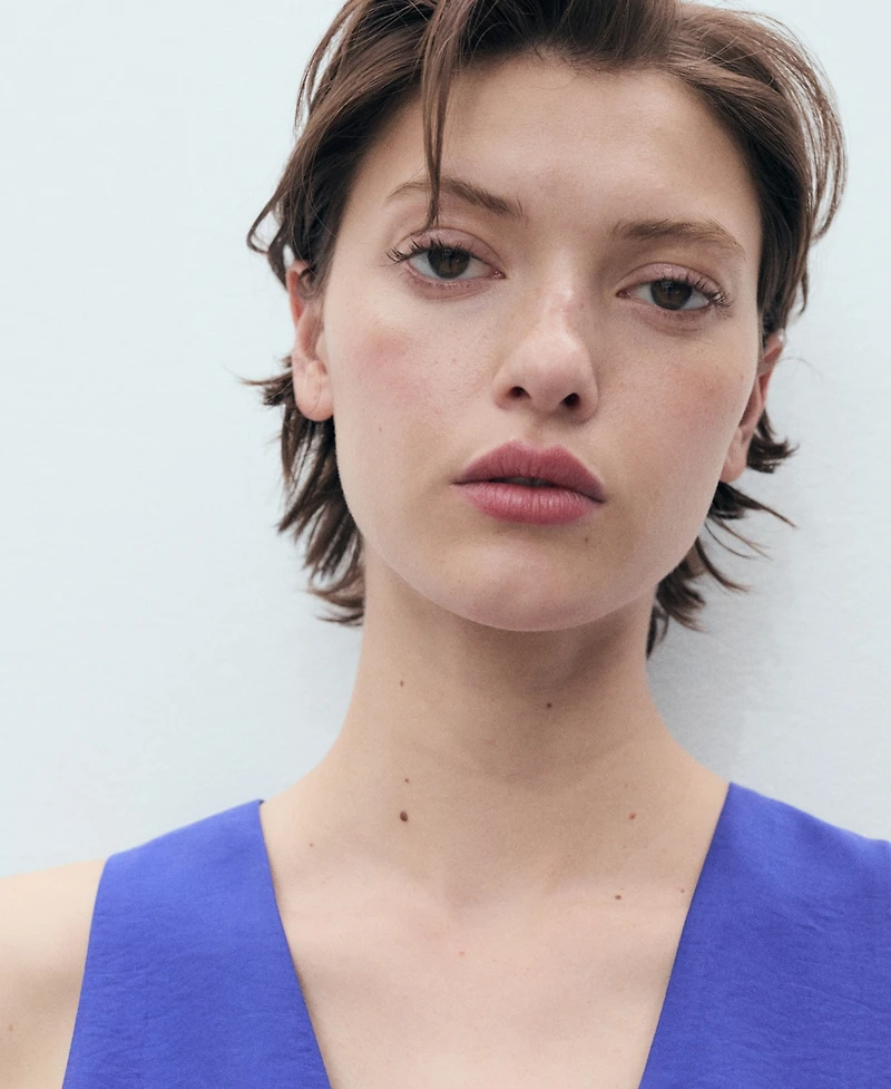 Mango Women's Modal V-Neck Top