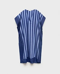 Mango Women's Two-Tone Striped Lyocell Woven Tunic