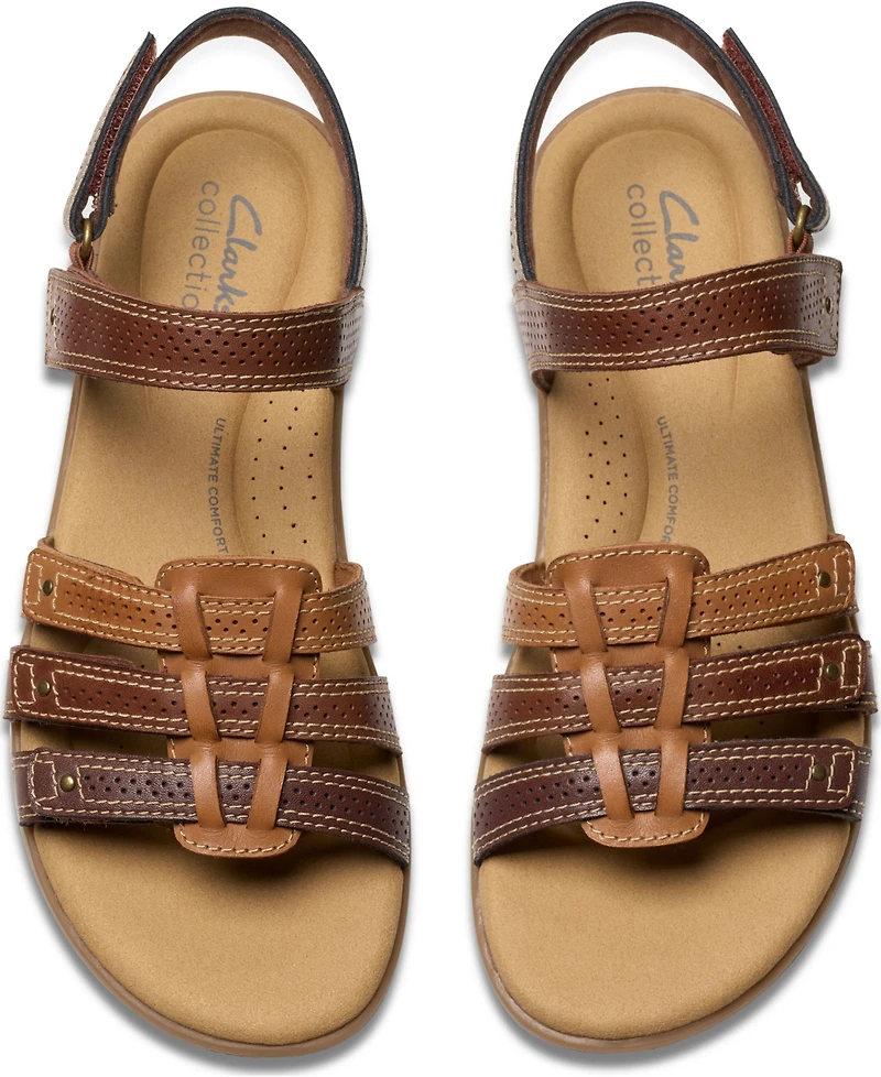 Clarks Collection Women's Elizabelle Kay Riptape Flat Sandals