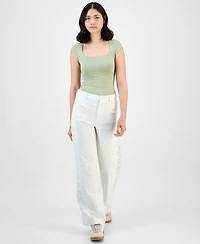 And Now This Women's Square Neck Cap Sleeve Top, Exclusively at Macy's