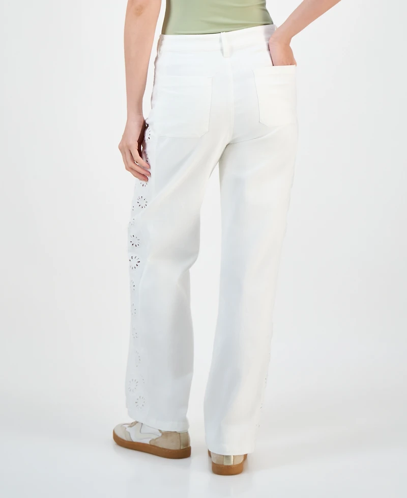 And Now This Women's Eyelet Patch-Pocket Pants, Macy's Exclusive