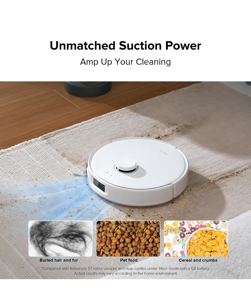 Roborock Qrevo Curv 5A1 Robot Vacuum and Mop with Zero-Tangling Design, FlexiArm Tech & Hands-Free Dock, Auto Mop Lifting, Pet Friendly