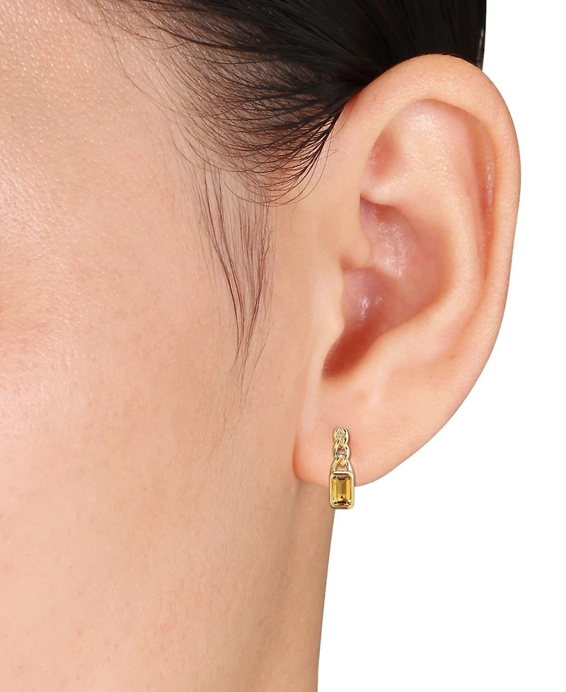 Gemstone Drop Earrings (5/8 ct. t.w.) 14k Yellow Gold
