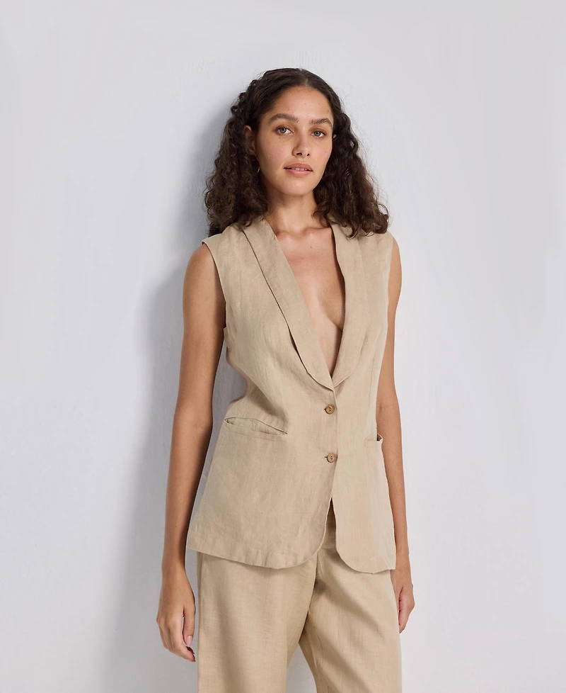 Reistor Women's Sleeveless Hemp Jacket
