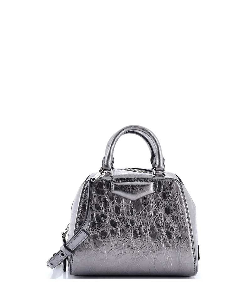 Pre-Owned Givenchy Nano Antigona Cube Bag Leather