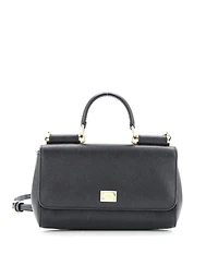 Pre-Owned Dolce & Gabbana Small East West Miss Sicily Bag Leather