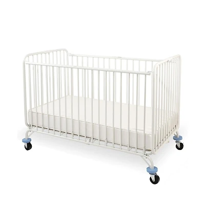 L.a. Baby Full Size Metal Holiday Folding Crib