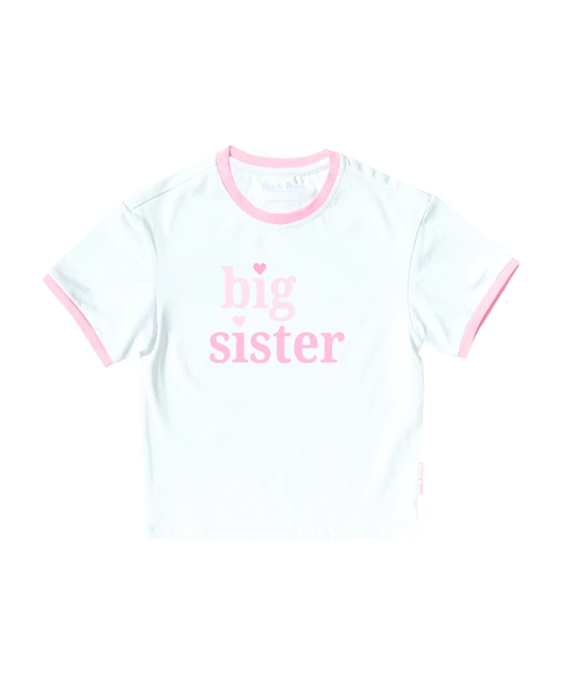 Bits & Bows Toddler Girls Sister Crewneck T-Shirt