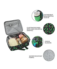 Minecraft Creepers and Block Characters Insulated Lunch Kit