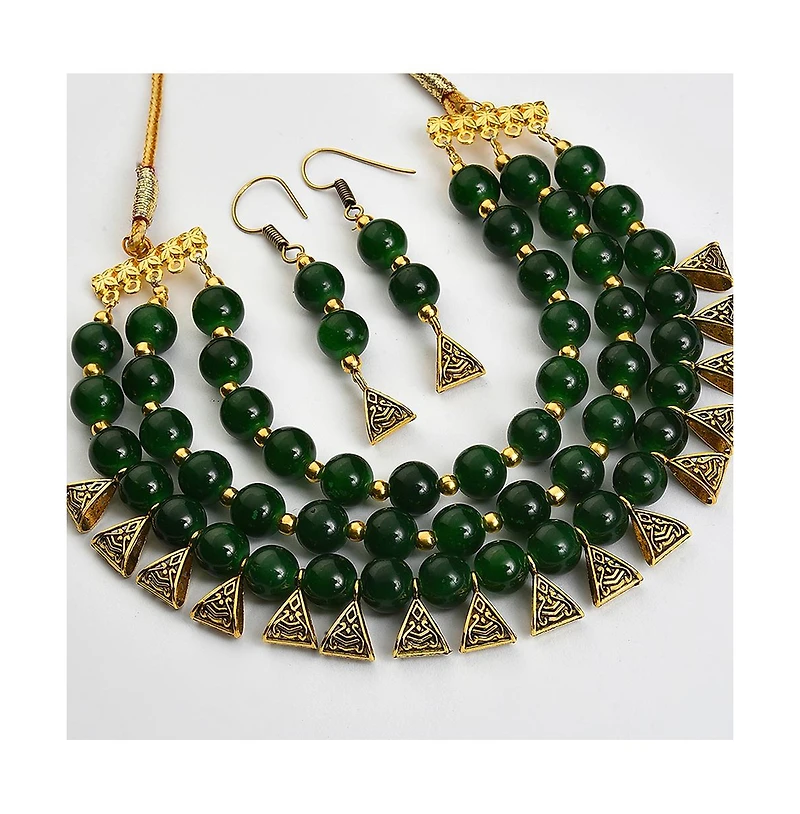 Sohi Bead-Layered Jewellery Set