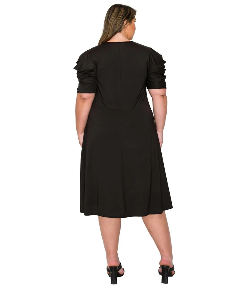 L I V D Plus Aleyna Flare Dress