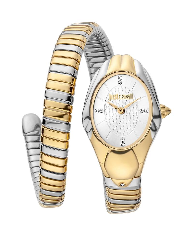 Just Cavalli Women's Silver Stainless Steel Bracelet Watch
