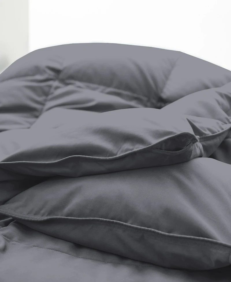 Unikome All Season White Goose Down Fiber Comforter