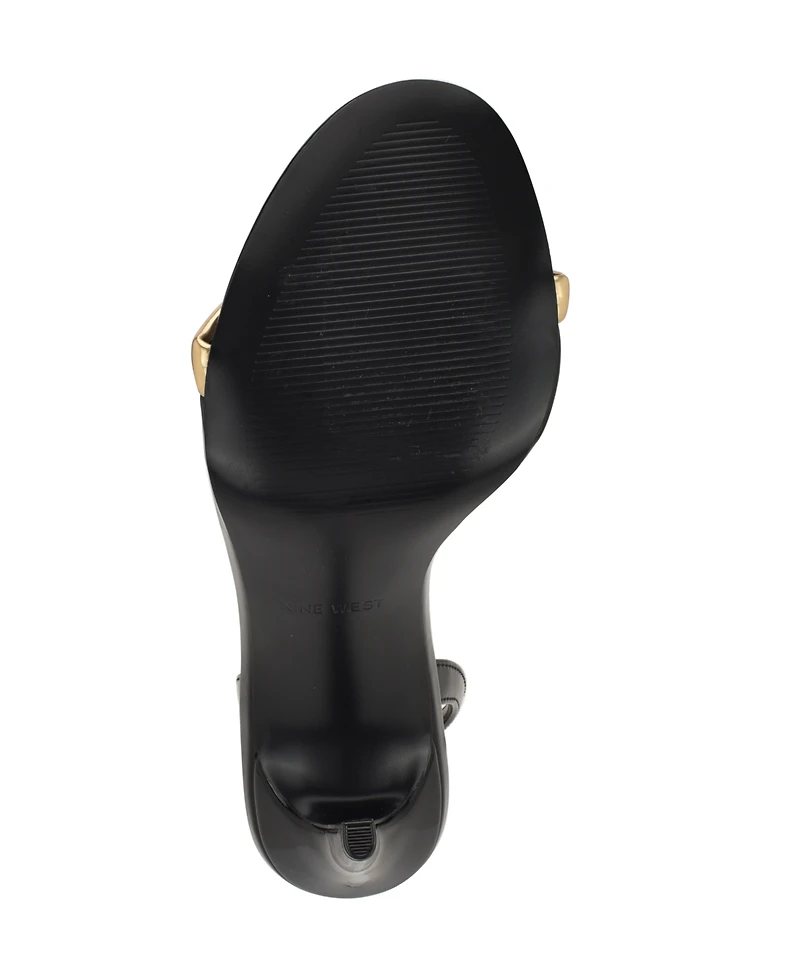 Nine West Women's Mandey T-Strap High Stiletto Sandals