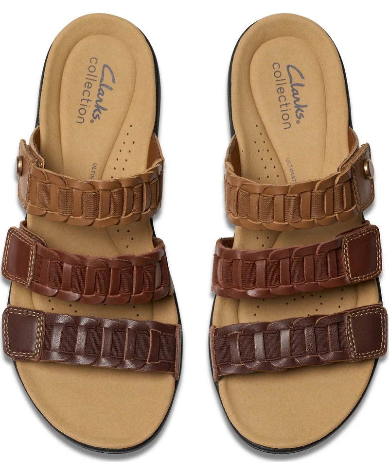 Clarks Collection Women's Laurieann Hope Slip-On Flat Sandals