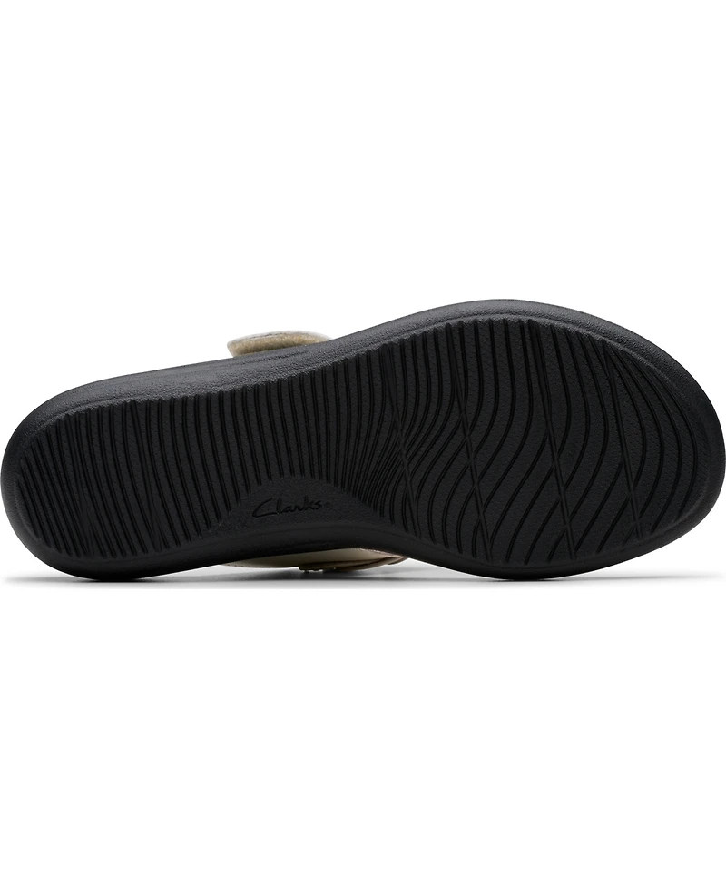Clarks Collection Women's Laurieann Palm Flip-Flop Sandals