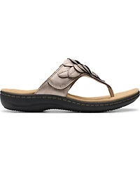 Clarks Collection Women's Laurieann Palm Flip-Flop Sandals