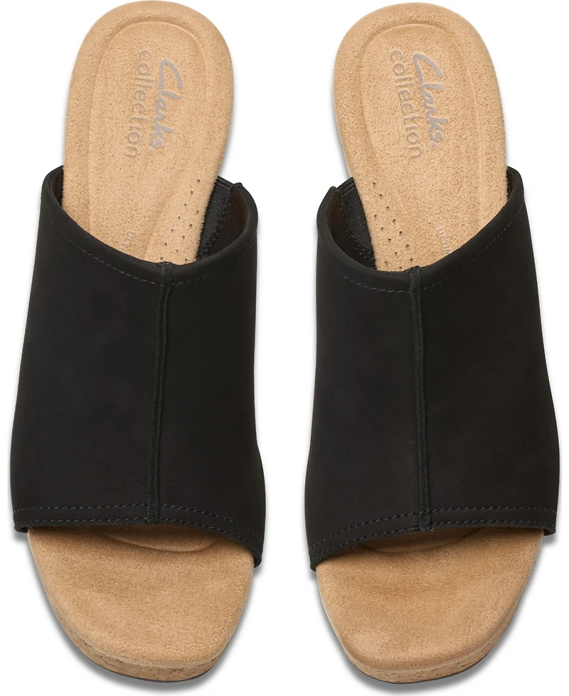 Clarks Collection Women's Nerisa Vine Wedge Sandals