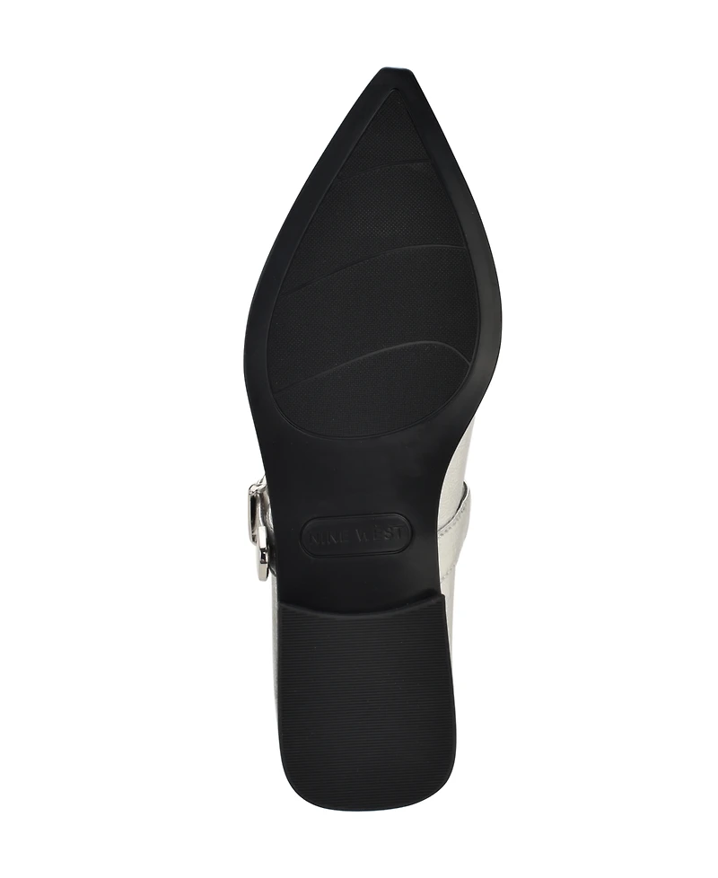 Nine West Women's Katrel Mary Jane Pointy Toe Flats