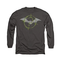 Batman Men's The (2022) Scribbles Bat Logo Long Sleeve Adult T-Shirt