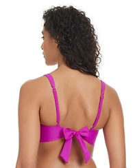 Bar Iii Women's Unraveled Lace-Up Bikini Top, Exclusively at Macy's
