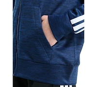 adidas Big Boys Long-Sleeve Full-Zip Training Essential 3-Stripe Jacket