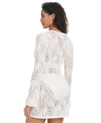 Bar Iii Women's Goddess Crochet Dress Cover-Up, Macy's Exclusive