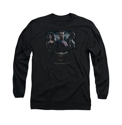 Batman V Superman Men's The Crew Long Sleeve Adult Tee / T-Shirt