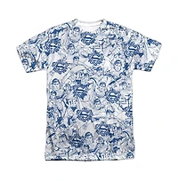 Superman Men's Super Is The Man Short Sleeve Adult 100% Poly Crew Tee / T-Shirt