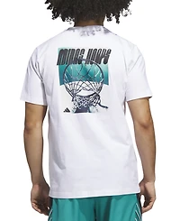 adidas Men's Basketball Hoop Logo Graphic T-Shirt