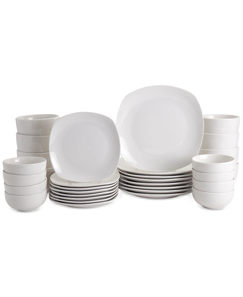 Haven Soft Square 32 Pc. Dinnerware Set, Service for 8