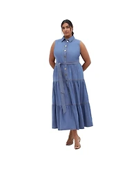 City Chic Plus Raya Maxi Dress