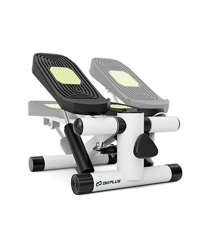 Slickblue Mini Stepper with Resistance Bands and Adjustable Height for Exercise at Home