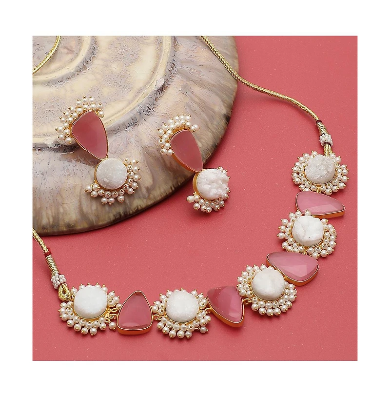 Sohi Abstract-Stone Jewellery Set