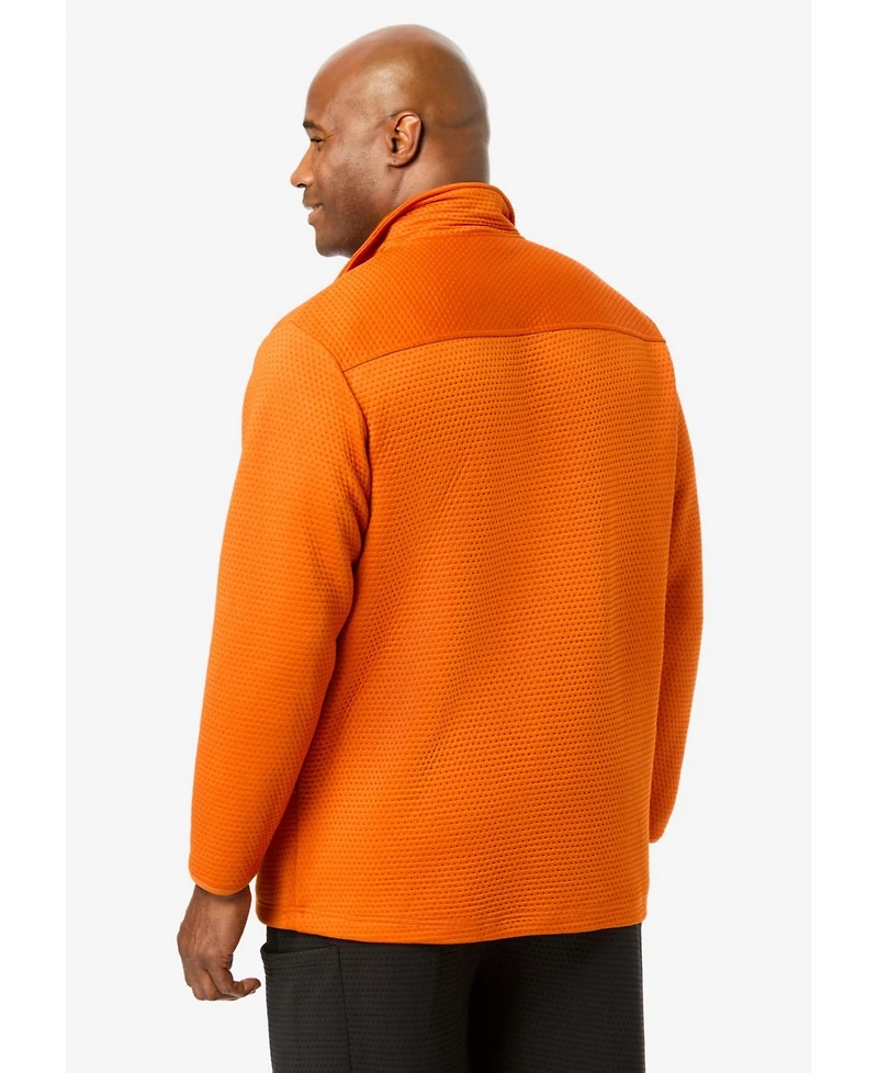 KingSize Men's Dot Texture Performance 1/4 Zip