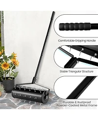 Gouun 21 Inch Manual Garden Aerator with Detachable Handle