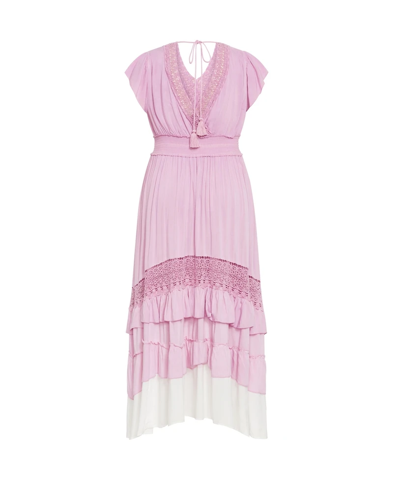 City Chic Plus Destiny Ombre Maxi Dress