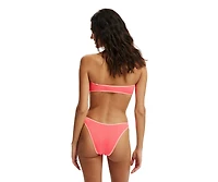 Cotton On Women's Refined High Side Brazilian Bikini Bottom