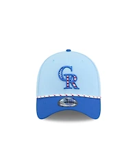 New Era Men's Light Blue/Blue Colorado Rockies 2025 Fourth of July 39THIRTY Flex Hat