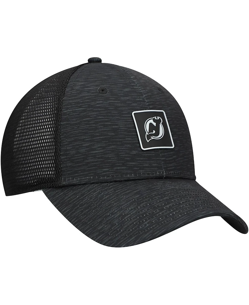 Fanatics Women's Black New Jersey Devils Authentic Pro Adjustable Trucker Hat