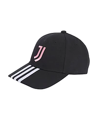 Adidas Men's and Women's Black Juventus 3-Stripe Dad Adjustable Hat