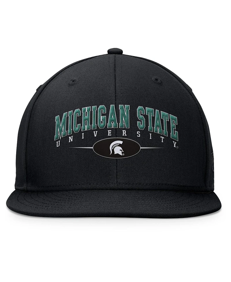 Top of the World Men's Black Michigan State Spartans Bullpen Snapback Hat