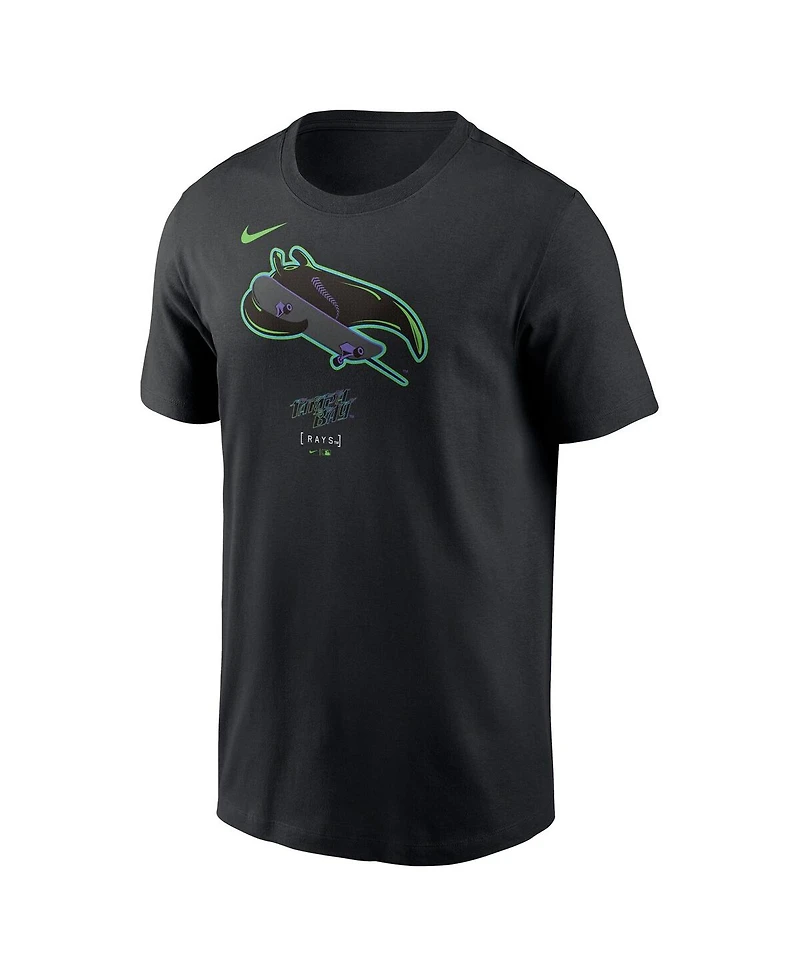 Nike Men's Black Tampa Bay Rays City Connect Large Logo T-Shirt