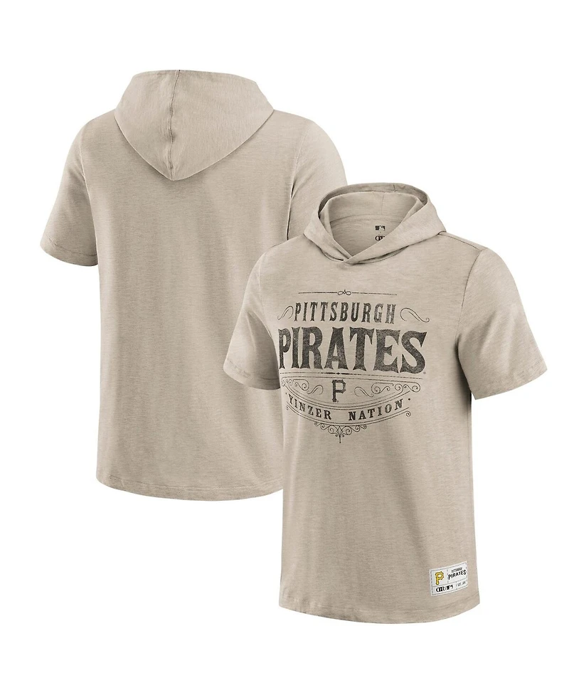 Darius Rucker Collection by Fanatics Men's Tan Pittsburgh Pirates Hooded T-Shirt