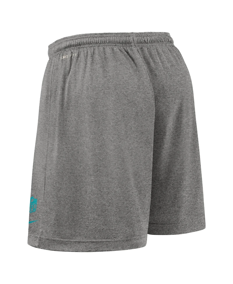 Nike Men's Aqua Miami Dolphins Sideline Reversible Performance Shorts