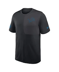 Nike Men's Detroit Lions Sideline Uv Performance Coach T-Shirt