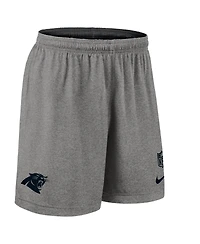 Nike Men's Black Carolina Panthers Sideline Reversible Performance Shorts