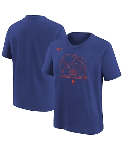 Nike Big Boys and Girls Royal New York Mets Local T-Shirt